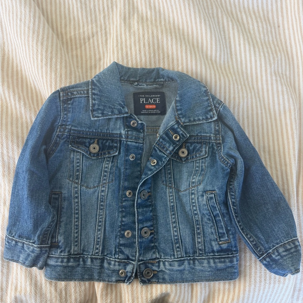 The Children's Place Toddler Washed Blue Denim Jacket
